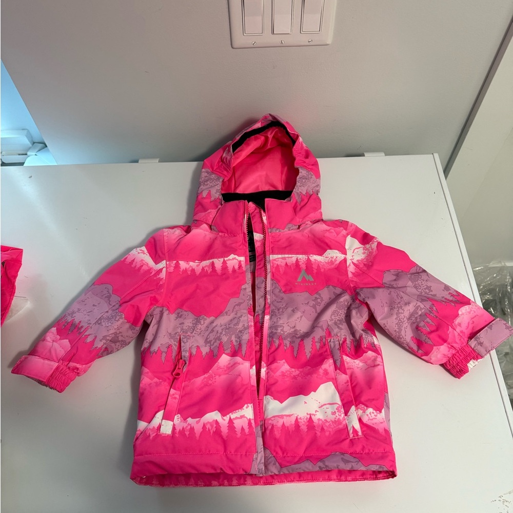 Vibrant Pink Kids Puffer Jacket